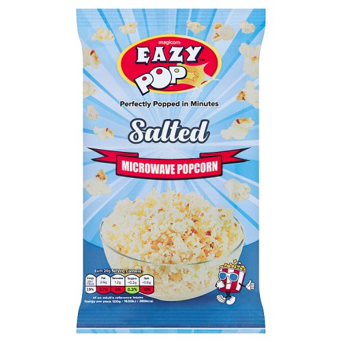 Eazy Pop Microwave Popcorn Salted 85g pack shot