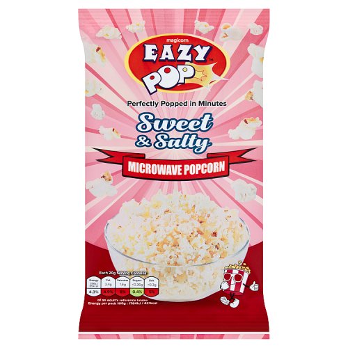Eazy Pop Microwave Popcorn Sweet & Salty  85g pack shot