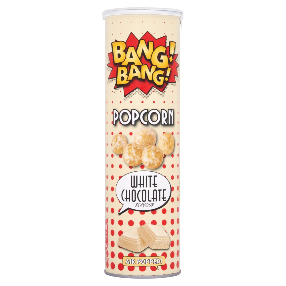 Bang Bang Popcorn White Chocolate  85g pack shot