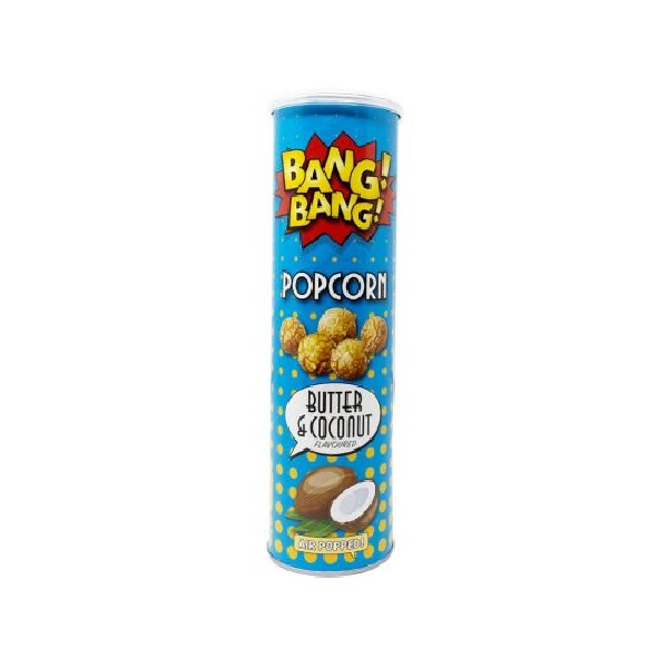 Bang Bang Popcorn Butter & Coconut  85g pack shot