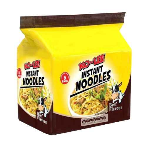 Ko Lee Beef Instant Noodles 5pk (5 x 70g) pack shot
