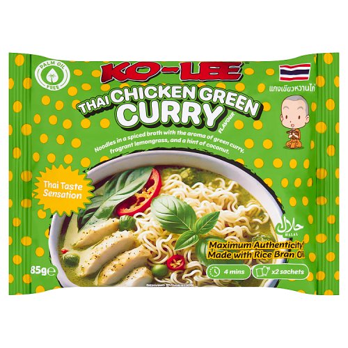 KO LEE Taste Sensation Chicken Green Curry 85g pack shot