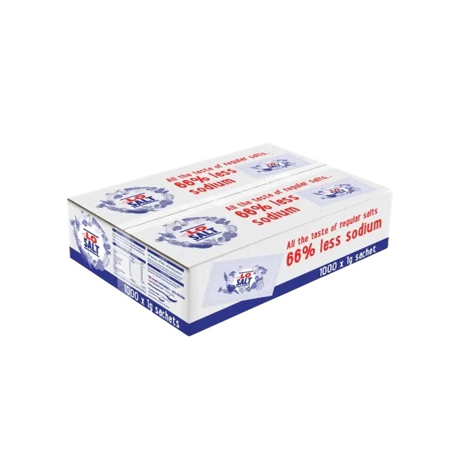 Lo Salt Reduced Sodium Salt 1000s Sachets 1g pack shot