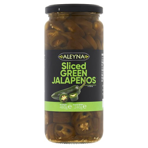 Aleyna Sliced Green Jalapenos 480g pack shot