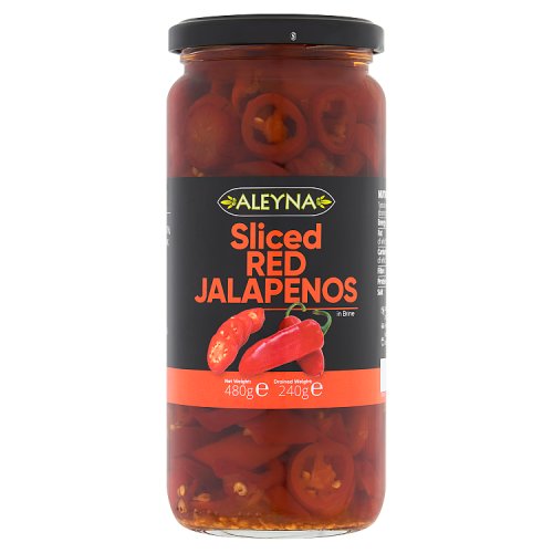 Aleyna Sliced Red Jalapenos 480g pack shot