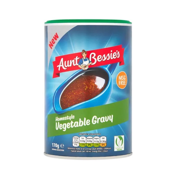 Aunt Bessies Vegetable Gravy 170g pack shot