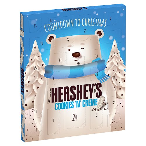 Hersheys Cookies n Creme Advent Calendar 205g pack shot