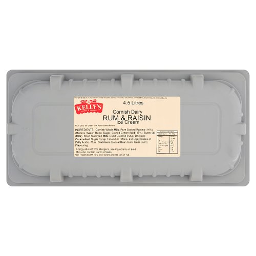Kellys of Cornwall Rum & Raisin 4.5Ltr pack shot