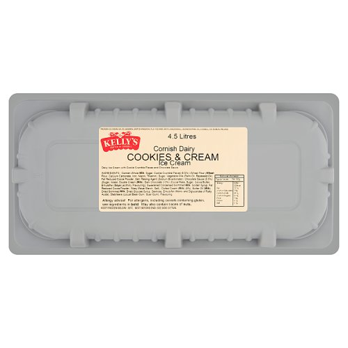 Kellys of Cornwall Cookies & Cream 4.5Ltr pack shot