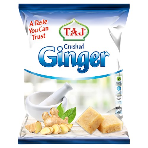 TAJ Crushed Ginger 400g pack shot