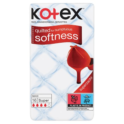 Kotex Maxi Super 16s pack shot