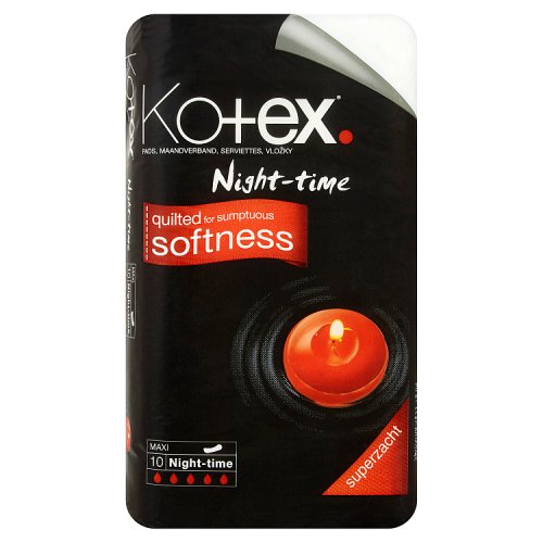 Kotex Maxi Night Time 10s pack shot