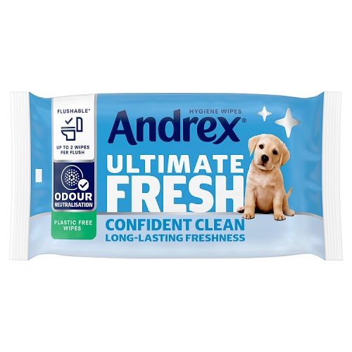 Andrex Ultimate Fresh Hygiene Wipes 36 Sheets pack shot