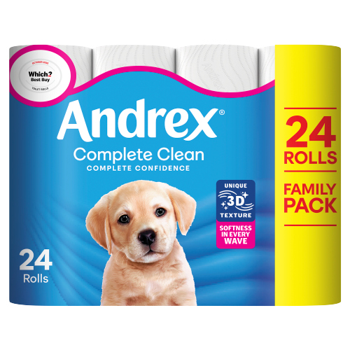 Andrex Complete Clean 24s pack shot