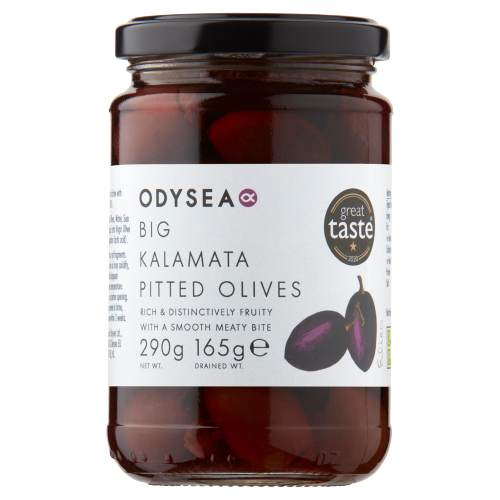 Odysea Big Kalamta Pitted Olives 290g pack shot