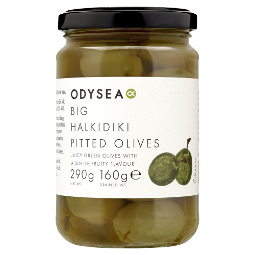 Odysea Halkidiki Pitted Olive in Brine 290g pack shot