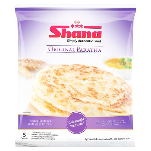 Shana Original Parathas 5s 400g pack shot
