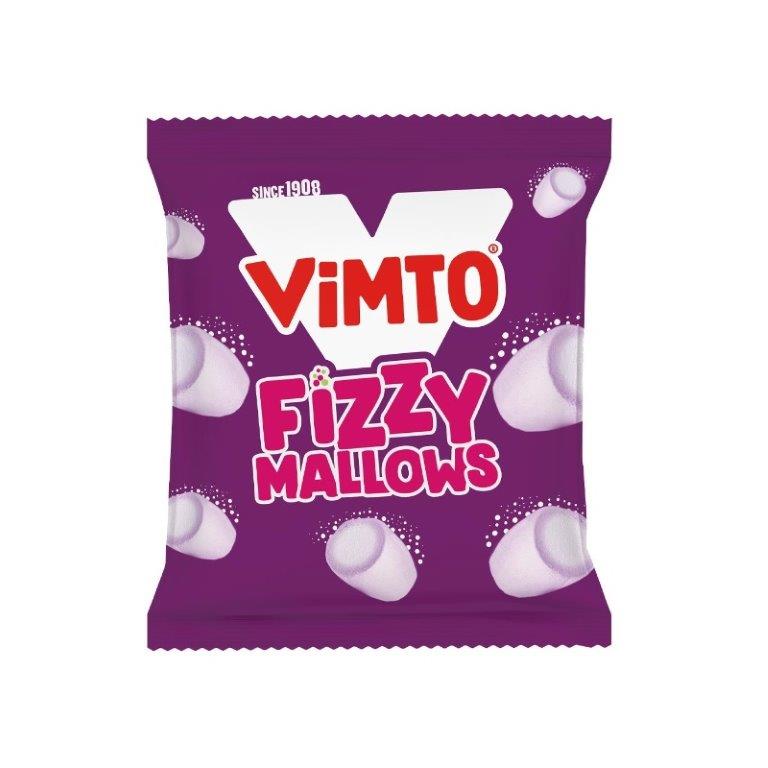Vimto Fizzy Mallows Bags 100g pack shot