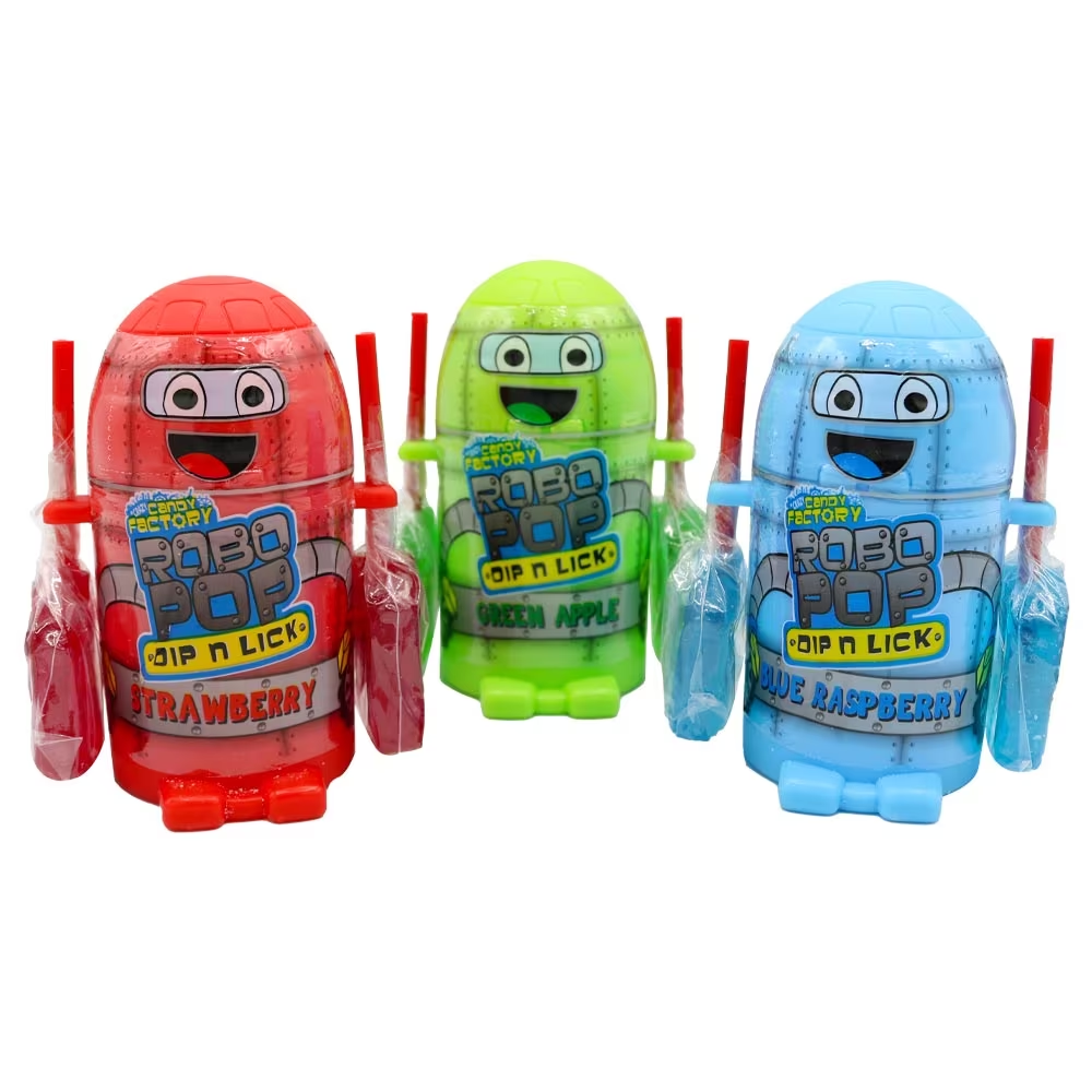 Crazy Candy Factory Robo Pop Dip N Lick 40g pack shot