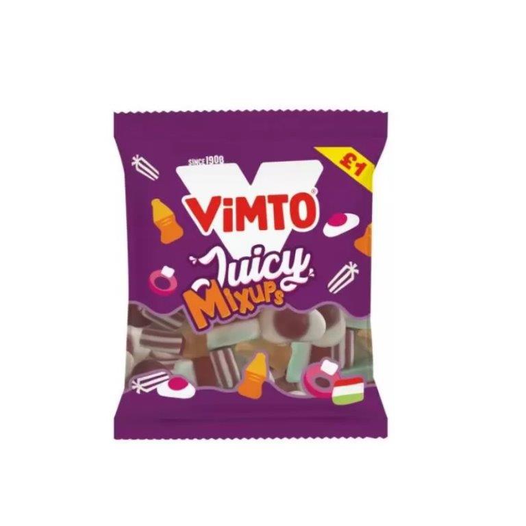 Vimto Juicy Mix Ups PM £1.25 130g pack shot