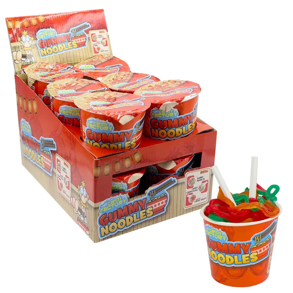Crazy Candy Factory Gummy Noodles 63g pack shot