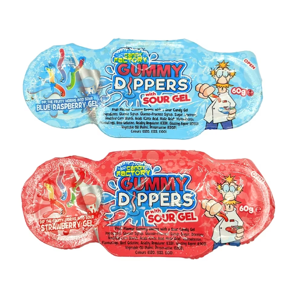 Crazy Candy Factory Gummy Dippers 60g pack shot