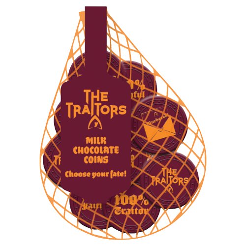 The Traitors Coin Net 72g pack shot