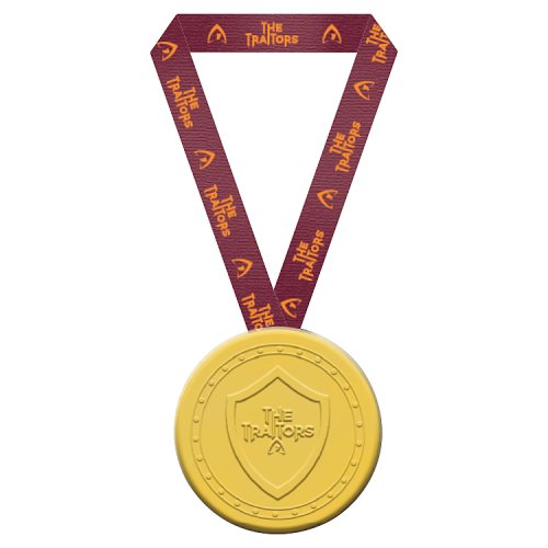 The Traitors Chocolate Shield Medallion 28g pack shot