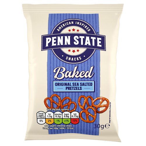 Penn State Original Sea Salted Pretzels 30g pack shot