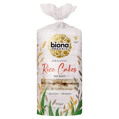 Biona Organic Rice Cakes No Salt 100g pack shot