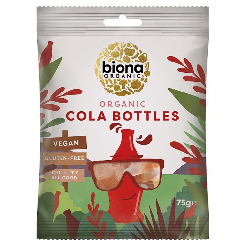 Biona Organic Cola Bottles 75g pack shot