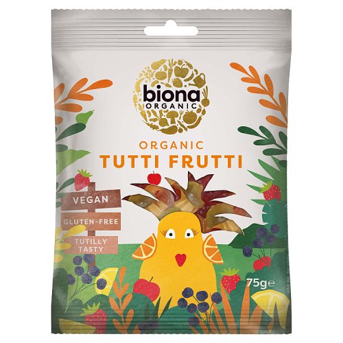 Biona Organic Tutti Frutti 75g pack shot