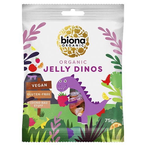 Biona Organic Jelly Dinos 75g pack shot