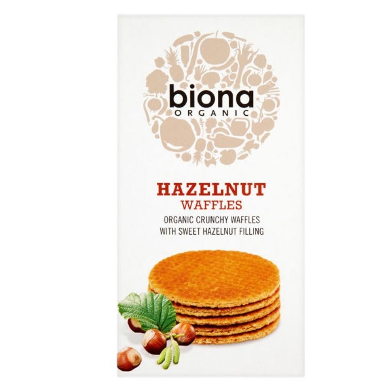 Biona Organic Hazelnut Waffles 175g pack shot