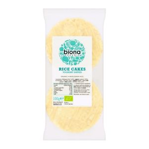 Biona Organic Rice Cakes Yoghurt Dipped 100g pack shot