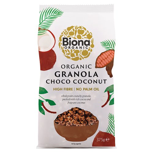 Biona Organic Granola Choco Coconut 375g pack shot