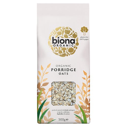 Biona Organic Porridge Oats 500g pack shot