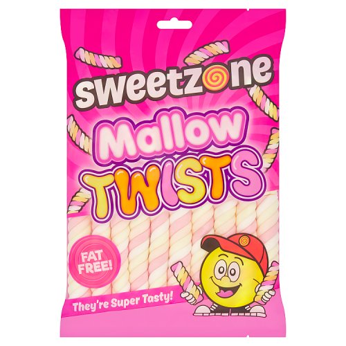 Sweetzone Mallow Twists Bag 160g pack shot