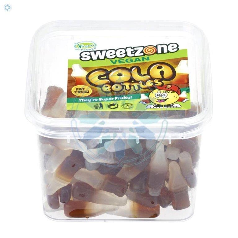 Sweetzone Vegan Cola Bottles Tubs 170g pack shot