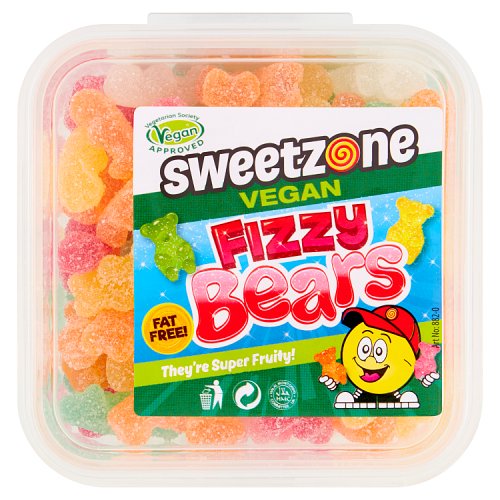 Sweetzone Vegan Fizzy Bears Tubs 170g pack shot