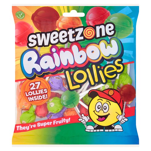 Sweetzone Rainbow Lollies Bag 182g pack shot