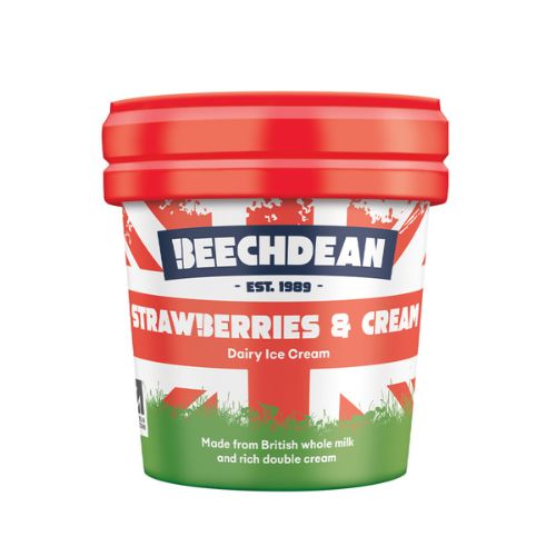 Beechdean Strawberries & Cream 140ml pack shot