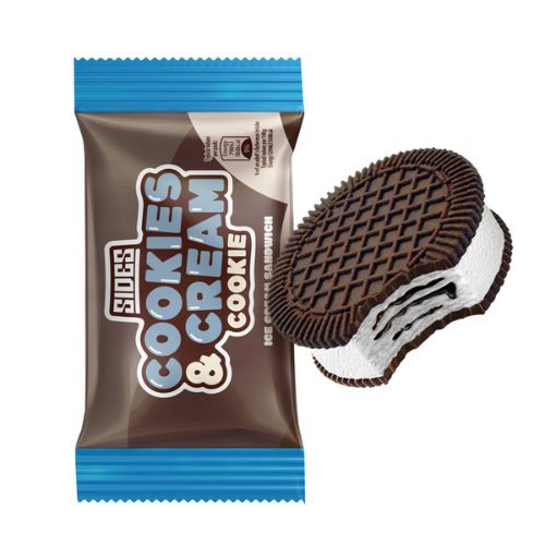 Sides Cookies & Cream Cookie Ice Cream Sandwich 90ml pack shot