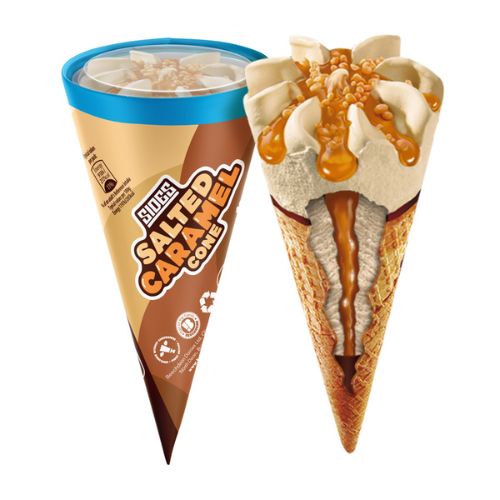 Sides Salted Caramel Cone 125ml pack shot