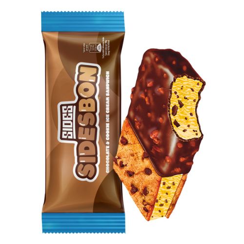 Sides Sidesbon Chocolate & Cookie Ice Cream Sandwich 150ml pack shot