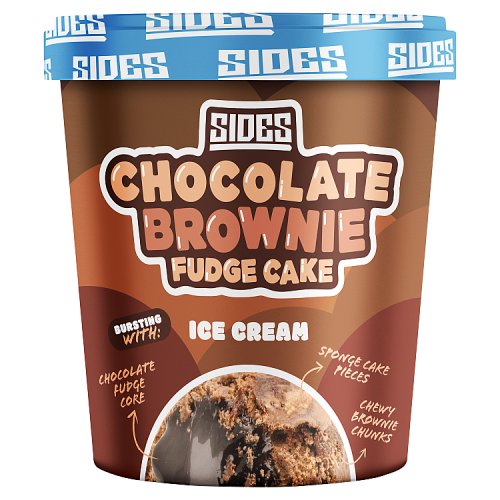 Sides Chocolate Brownie Fudge Cake 500ml pack shot