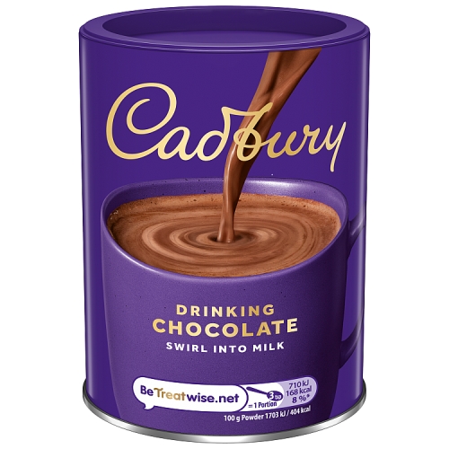 Cadbury Drinking Chocolate 250g pack shot