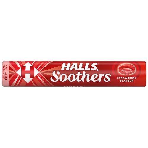 Halls Soothers Strawberry 45g pack shot