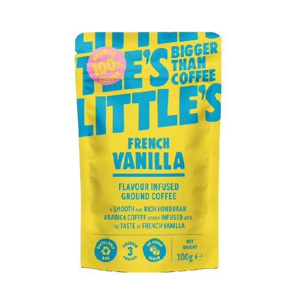Littles Ground Coffee French Vanilla 100g pack shot
