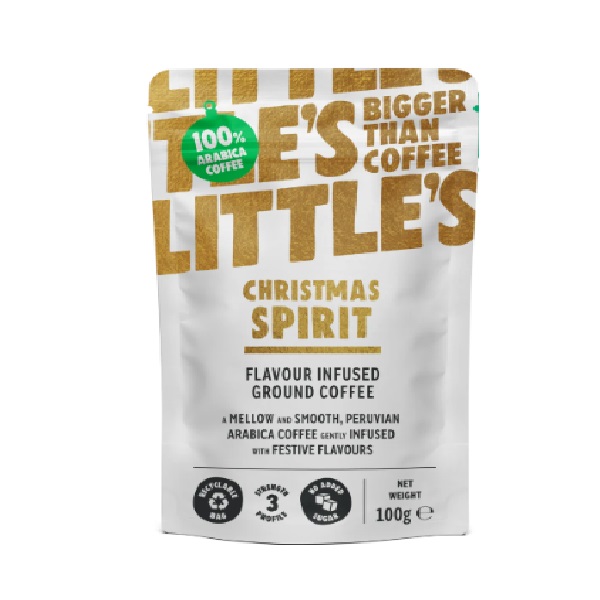 Littles Ground Coffee Christmas Spirit 100g pack shot